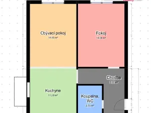 Pronájem bytu 2+1, Havířov - Podlesí, Kosmonautů, 45 m2