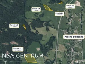 Prodej louky, Liberec - Liberec XXXI-Krásná Studánka, 41230 m2