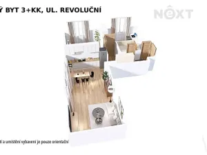 Pronájem bytu 3+kk, Šumperk, Revoluční, 55 m2