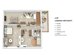 Prodej rodinného domu, Chodov, Lesní, 202 m2