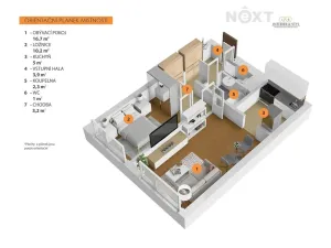 Prodej bytu 2+kk, Praha - Ruzyně, Ciolkovského, 41 m2