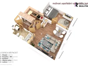Pronájem bytu 2+1, Benešov, Dukelská, 53 m2