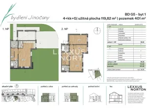 Prodej bytu 4+kk, Jinočany, Emy Destinové, 120 m2