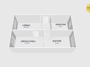 Pronájem bytu 2+1, Opava - Předměstí, Máchova, 49 m2