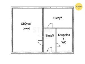 Pronájem bytu 1+1, Ostrava, Volgogradská, 37 m2