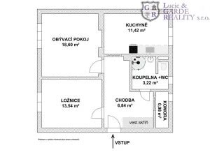 Prodej bytu 2+1, Sezimovo Ústí, Táboritů, 74 m2