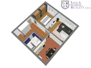 Prodej bytu 2+1, Sezimovo Ústí, Táboritů, 74 m2