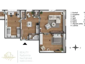 Prodej bytu 3+1, Mělník, Pražská, 98 m2