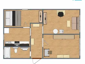 Prodej bytu 3+1, Dubá - Dřevčice, 70 m2