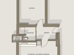 Pronájem bytu 1+1, Vyškov, Švermova, 47 m2