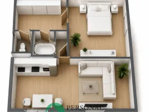 Pronájem bytu 2+kk, Mělník, Bezručova, 43 m2