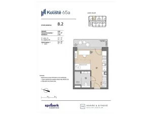 Pronájem bytu 1+kk, Brno, Koliště, 22 m2