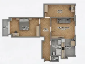Prodej bytu 3+kk, Kyjov, Sídliště Za Stadionem, 66 m2