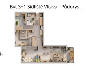 Prodej bytu 3+1, České Budějovice, Bezdrevská, 77 m2