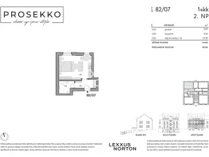 Prodej bytu 1+kk, Praha - Prosek, Na vyhlídce, 36 m2