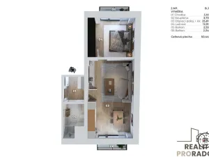 Prodej pozemku pro bydlení, Olomouc - Nemilany, 1172 m2