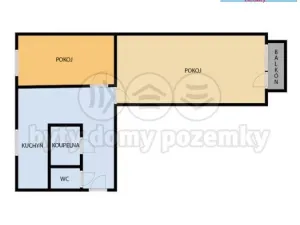 Prodej bytu 2+1, Ostrava - Mariánské Hory, Korunní, 58 m2