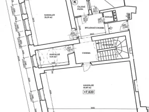Pronájem kanceláře, Hradec Králové, Malé náměstí, 119 m2