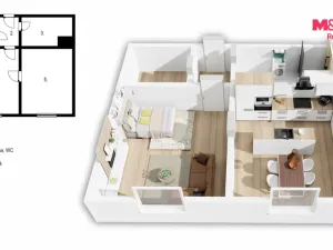 Prodej bytu 2+kk, Hradec Králové - Nový Hradec Králové, Durychova, 47 m2