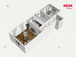 Prodej bytu 2+1, Nejdek, sídliště 9. května, 53 m2