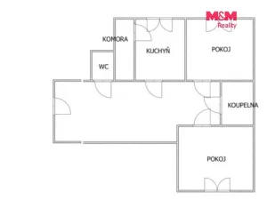 Prodej bytu 2+1, Ostrava - Výškovice, Jičínská, 53 m2