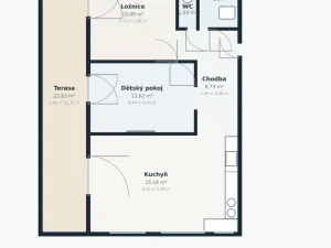 Pronájem bytu 3+kk, Plzeň, K Zelené louce, 74 m2