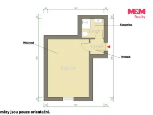 Prodej bytu 1+kk, Plzeň - Východní Předměstí, Ořechová, 26 m2