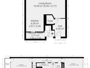 Pronájem bytu 3+kk, Praha - Dejvice, Banskobystrická, 75 m2