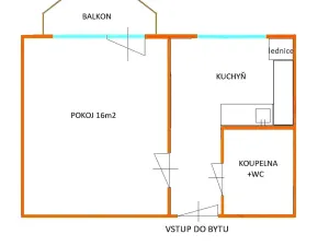 Pronájem bytu 1+1, Brno, Schwaigrova, 35 m2