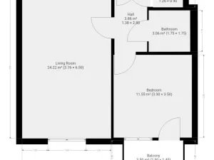 Pronájem bytu 1+1, České Budějovice - České Budějovice 2, Na Zlaté stoce, 45 m2