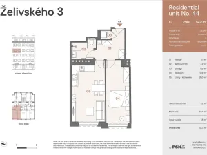 Prodej bytu 2+kk, Praha, Jana Želivského, 47 m2