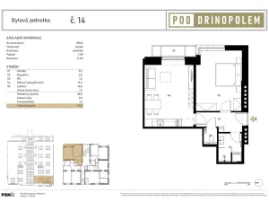 Prodej bytu 2+kk, Praha, Pod Drinopolem, 46 m2