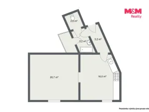 Prodej bytu 2+kk, Karlovy Vary - Drahovice, Mattoniho nábřeží, 45 m2
