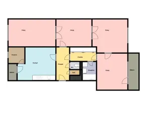 Pronájem bytu 4+1, Praha - Střešovice, Patočkova, 112 m2