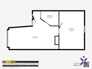 Pronájem bytu 2+kk, Uherský Brod, Masarykovo nám., 47 m2