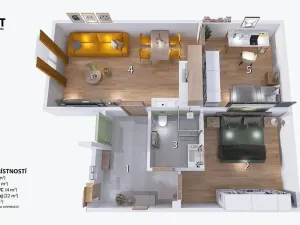 Prodej bytu 3+kk, Brno, Elgartova, 69 m2