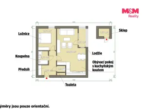 Pronájem bytu 2+kk, Plzeň - Lobzy, Sušická, 46 m2