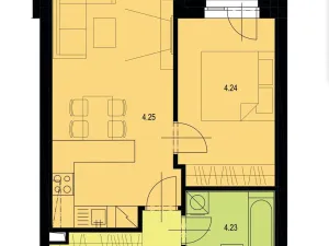 Pronájem bytu 2+kk, Prostějov, 56 m2
