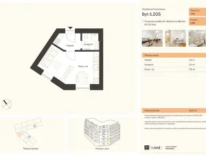 Pronájem bytu 1+kk, Brno, Mathonova, 25 m2