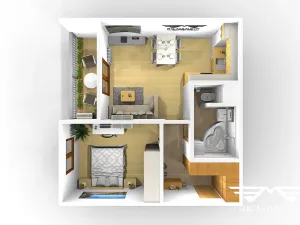 Pronájem bytu 2+kk, Zbuzany, Lomená, 43 m2
