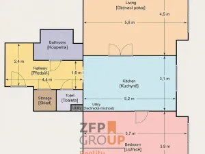 Prodej bytu 2+1, Praha - Vršovice, Minská, 78 m2