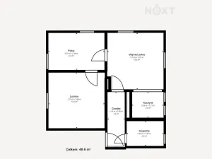 Prodej bytu 3+1, Hluboká nad Vltavou, Zvolenovská, 48 m2
