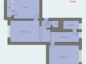 Prodej bytu 3+1, Klášterec nad Ohří, Školní, 68 m2