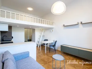 Pronájem bytu 1+kk, Praha - Karlín, Karlínské náměstí, 48 m2