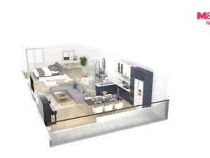 Pronájem bytu 3+kk, Praha - Prosek, Jablonecká, 66 m2