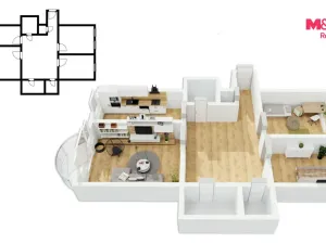Prodej bytu 4+1, Praha - Krč, Pacovská, 92 m2