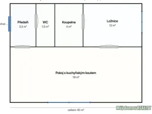 Pronájem bytu 2+kk, Praha - Hostivař, Dolnoměcholupská, 40 m2
