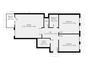 Pronájem bytu 3+kk, Praha - Hostivař, Berlínská, 82 m2