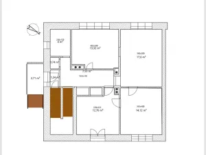 Prodej rodinného domu, Sezimovo Ústí, Komenského, 75 m2