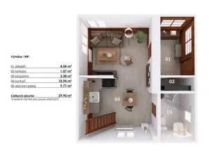 Prodej chaty, Poříčí nad Sázavou, Potočiny, 41 m2